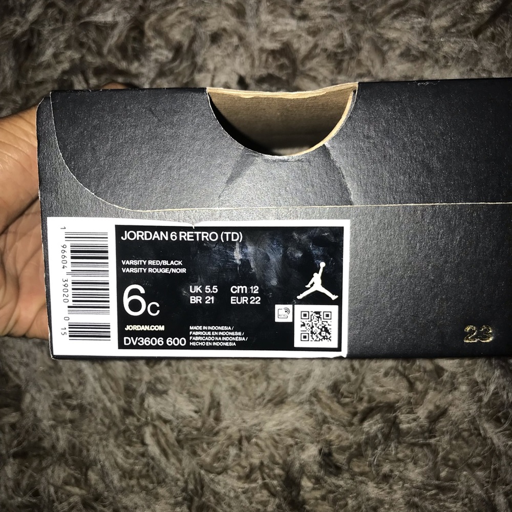 Toddler Jordan’s Retro 6